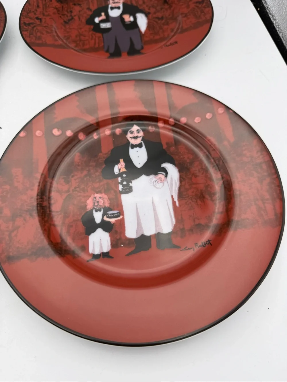 Guy Buffet Les Garçons salad Plates - Set of 4
